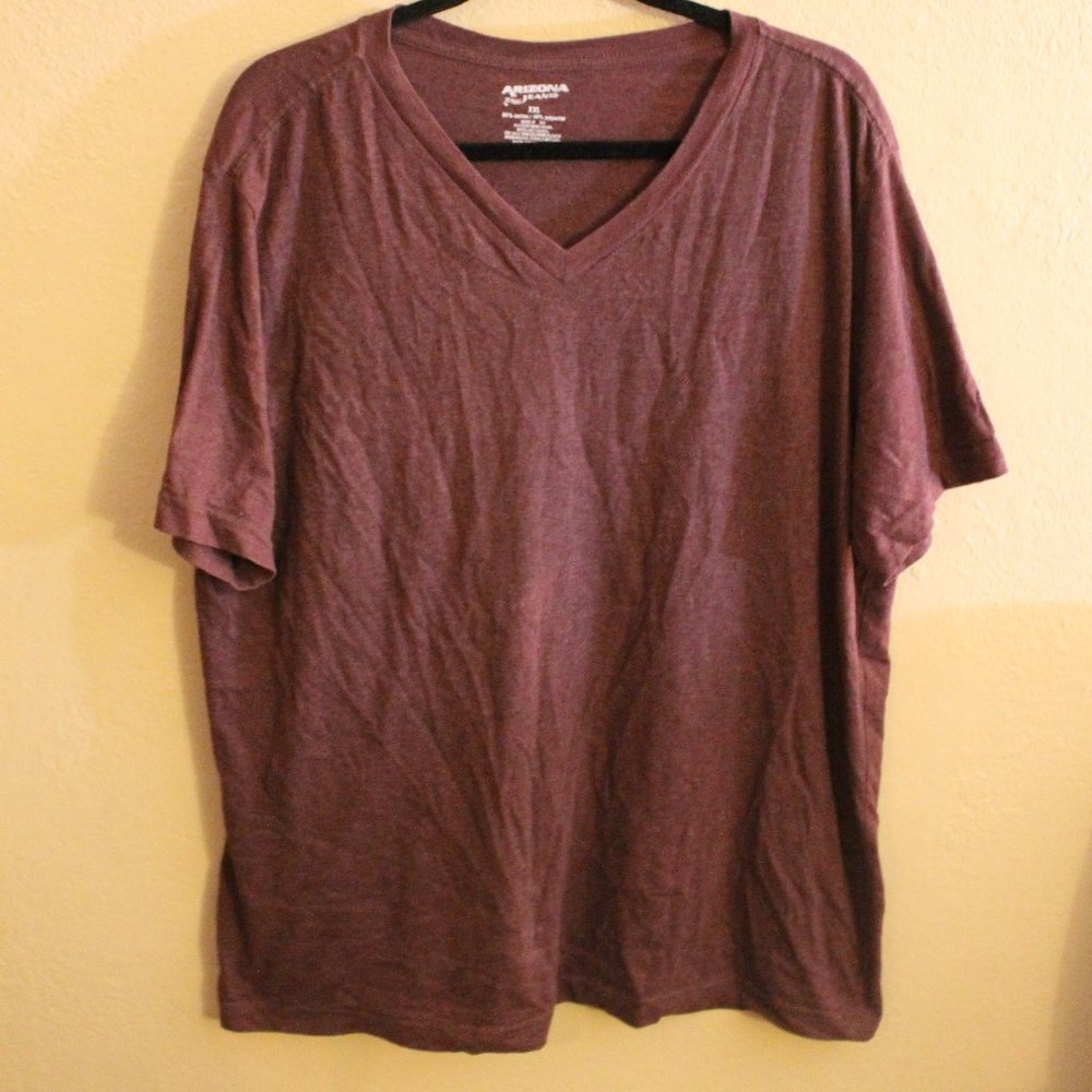 Arizona Jean Co. Maroon V-Neck Size XXL